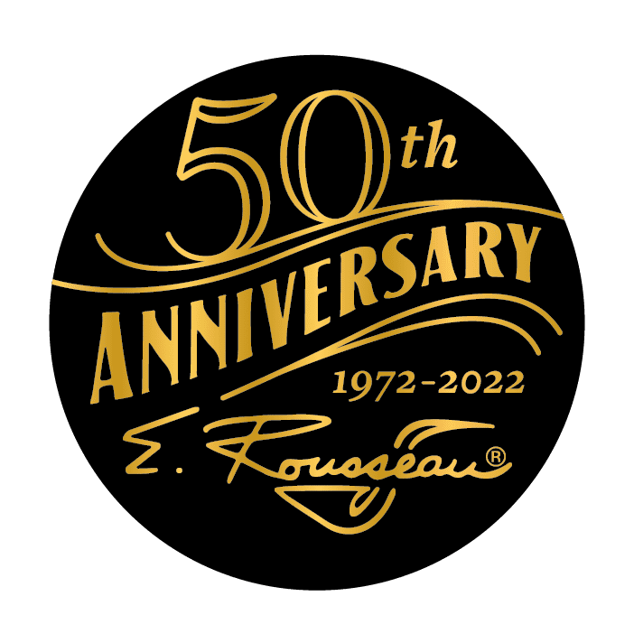 Rousseau 50th Anniversary Logo